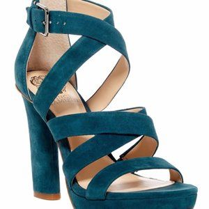 VINCE CAMUTO Teal green strappy sandals Size: 6